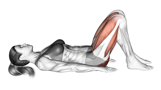 Glute Bridge Two Legs on Floor — movement illustration 1