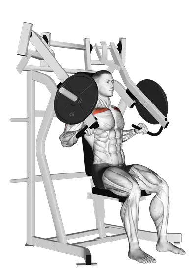Machine Incline Chest Press — movement illustration 1