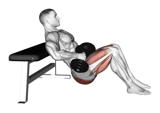 Dumbbell Hip Thrust — movement illustration 1