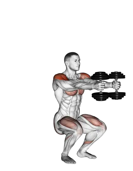Dumbbell Iron Cross — movement illustration 1