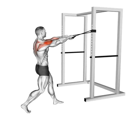 Resistance Band Face Pull — movement illustration 1