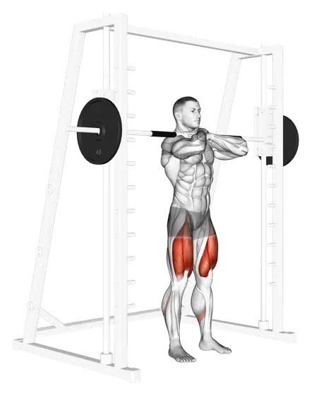 Smith Front Squat — movement illustration 1