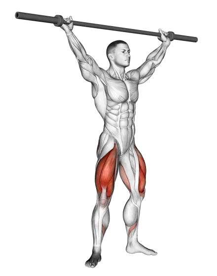 Barbell Overhead Squat — movement illustration 1