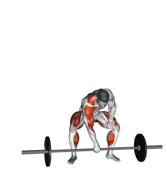 Barbell Single-Arm Snatch — movement illustration 1