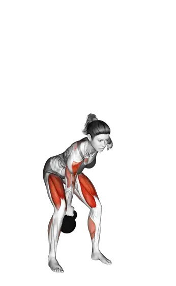 Kettlebell Single-Arm Clean and Press — movement illustration 1