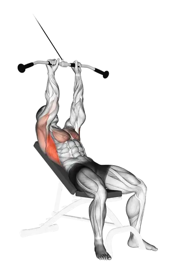 Cable Incline Pushdown — movement illustration 1
