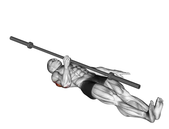 Barbell Single-Arm Floor Press — movement illustration 1