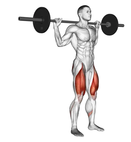 Barbell Reverse Lunge — movement illustration 1