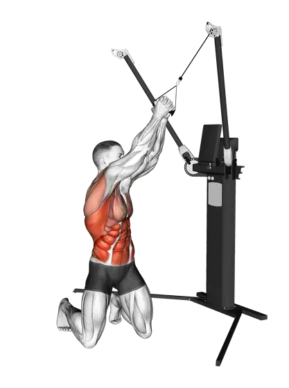 Cable Kneeling Woodchop — movement illustration 1