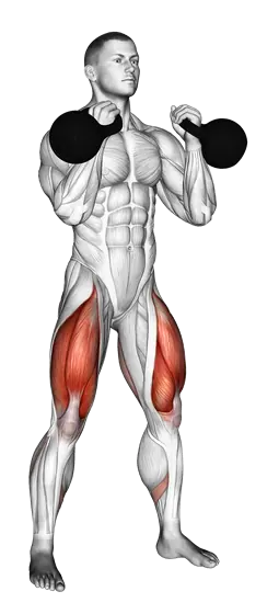Kettlebell Front Squat — movement illustration 1