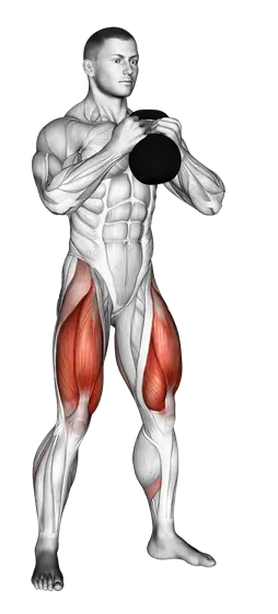 Kettlebell Goblet Squat — movement illustration 1
