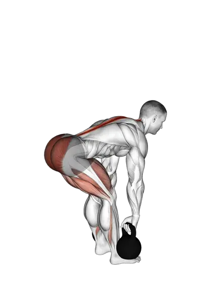 Kettlebell Romanian Deadlift — movement illustration 1